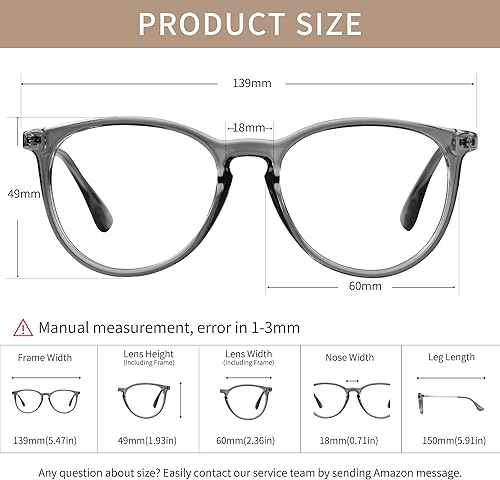 Miniatura 2 de AVDLAB Gafas de bloqueo de luz azul para mujeres y hombres, lentes transparentes antiBlu-Ray para juegos para aliviar la fatiga ocular AB3301