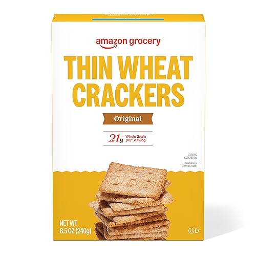 Tienda Grocery, galletas finas de trigo, 8.5 onzas (anteriormente Happy Belly, el embalaje puede variar)