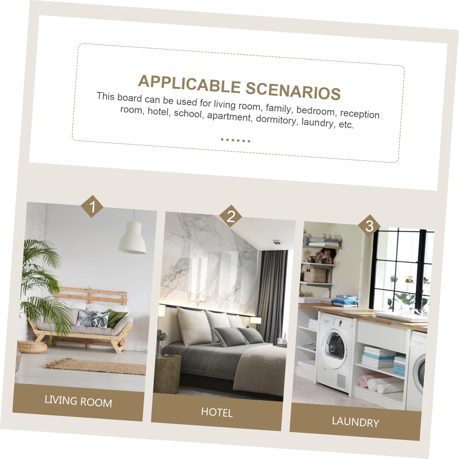 Foldable Portable Ironing Board Compact Tabletop Design with Thickened Stable Support for Easy Ironing Household Ironing Cold Grey