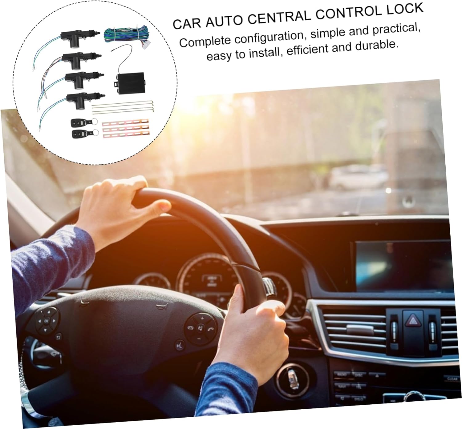 Cabilock Stabilized Frequency Remote Central Locking for Car Door Central Lock Kit Auto Anti-Theft Lock Safe Practical