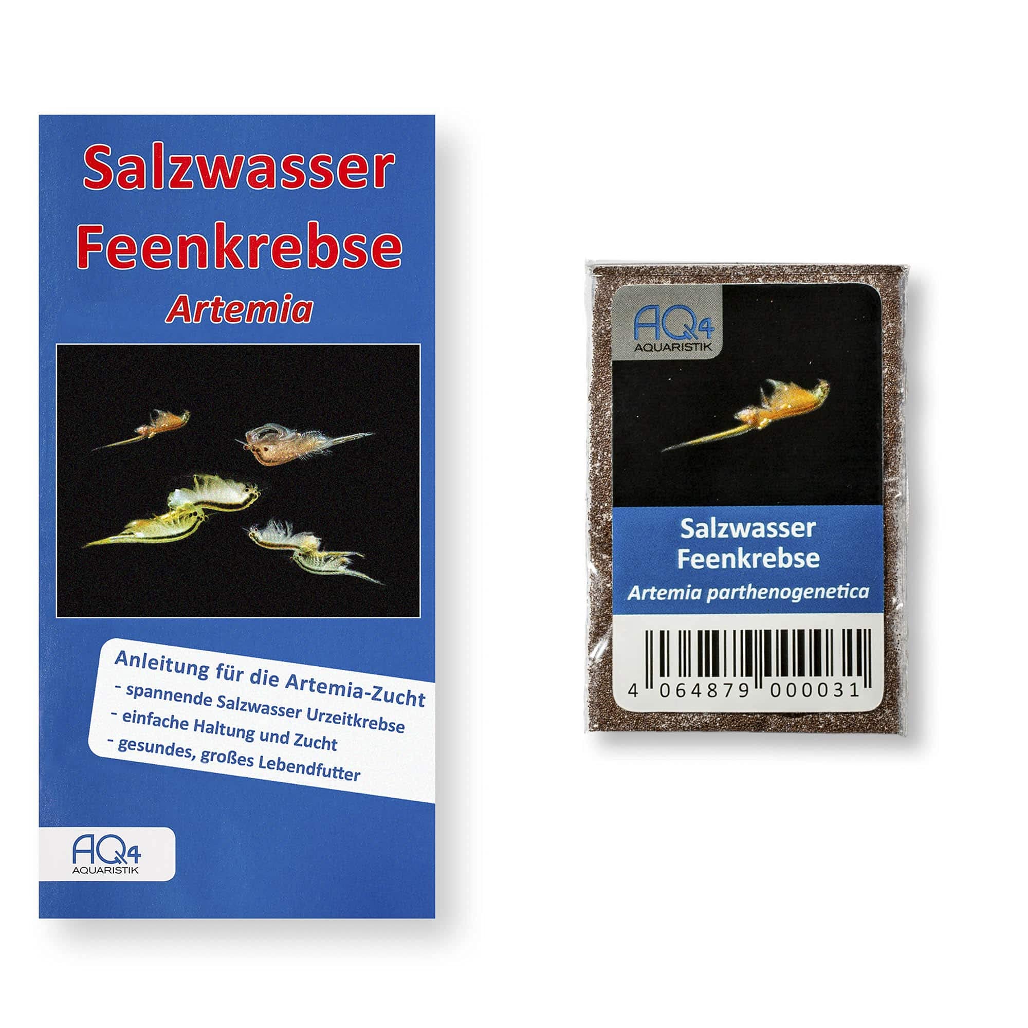 Artemia Zucht Set (groß) - mehr als 1.000.000 Eier - mit 2 kg Premiumsalz, 3 x Urzeitkrebse Futter und Anleitung, Artemia parthenogenetica