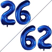 Vista 432 de GOER Globos con el número 80 para decoraciones de fiesta de cumpleaños número 80, globos de helio de aluminio jumbo de 42 pulgadas para 80 Oro rosa
