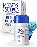 Vista 1 de Menper Polvos de Sulpha 7.5 g, Antibiótico para primeros auxilios, 0.26 Oz