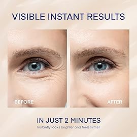 TEREZ & HONOR Rapid Anti-Aging Eye Cream - Instant Eye Tightener & Lifting Serum for Under Eye Bags, Puffiness, Dark Circles, Fine Lines & Wrinkle Reduction - Niacinamide + Peptides - Made in USA