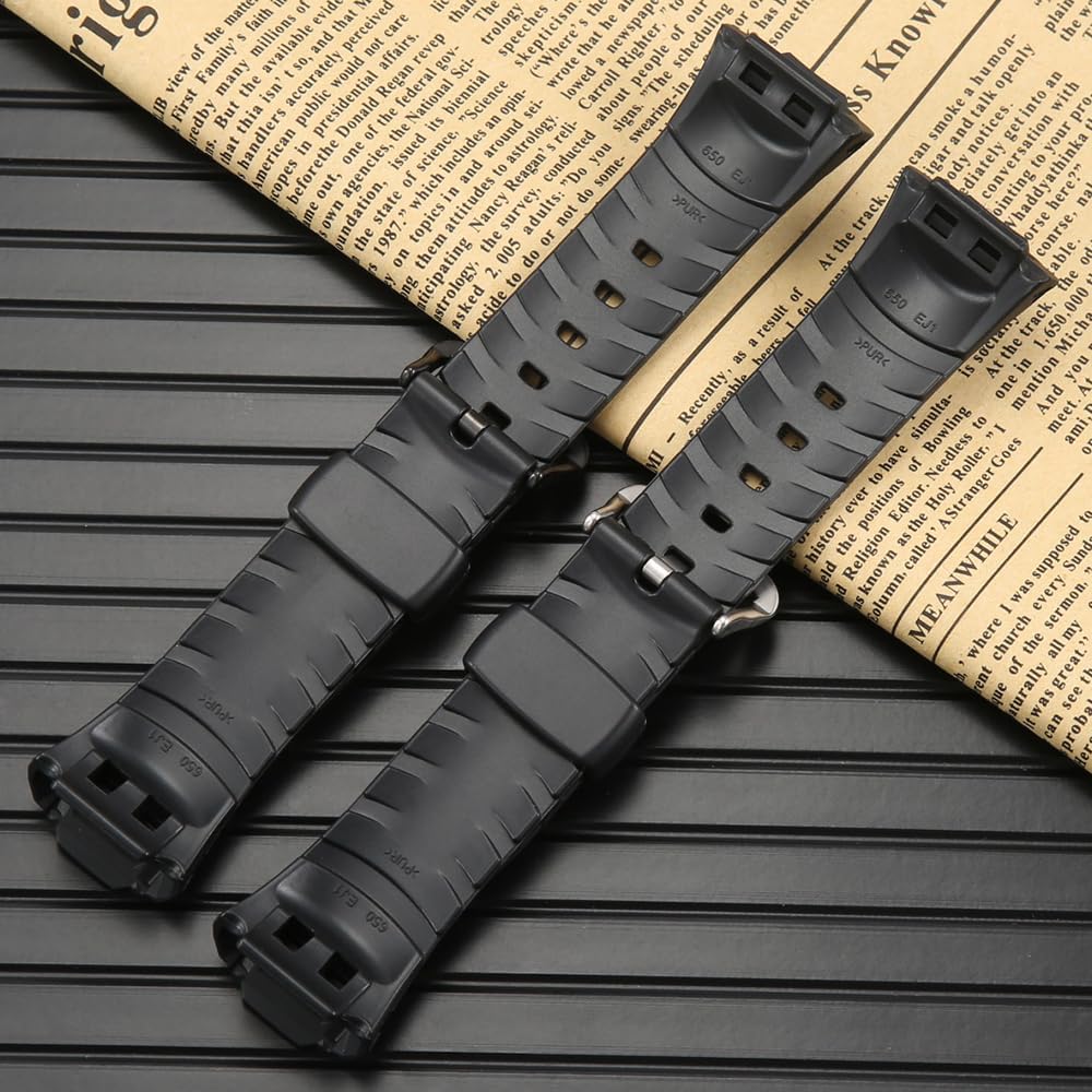 Replacement Watch Strap Compatible with Casio GW-530 GW-500 Strap Men's Resin Bracelet