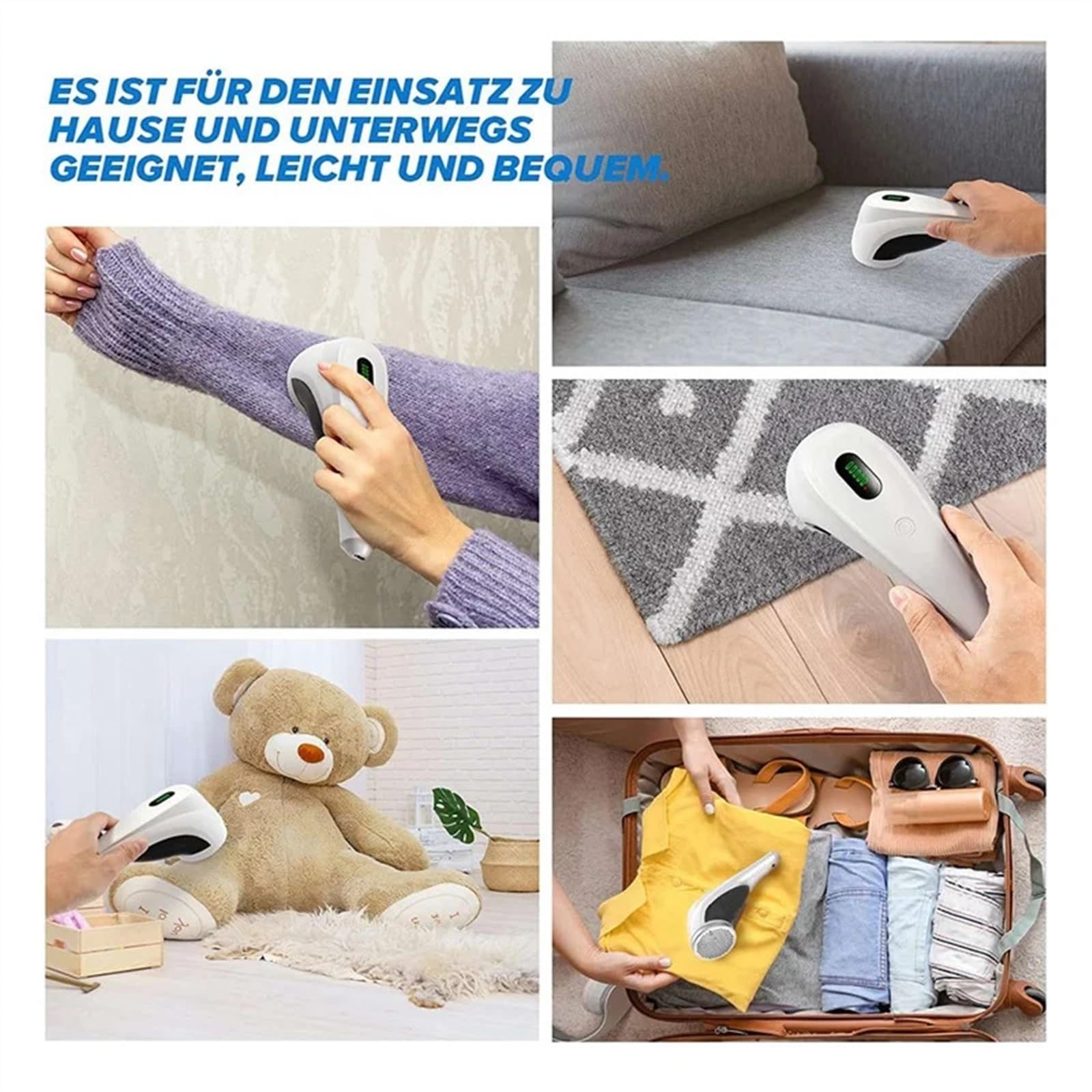 quitapelusas Afeitadora eléctrica de Pelusa, quitapelusas Recargable por USB for Diferentes Tejidos, Cortador de Pelusa Perfecto for la Familia quitapelusas de Ropa