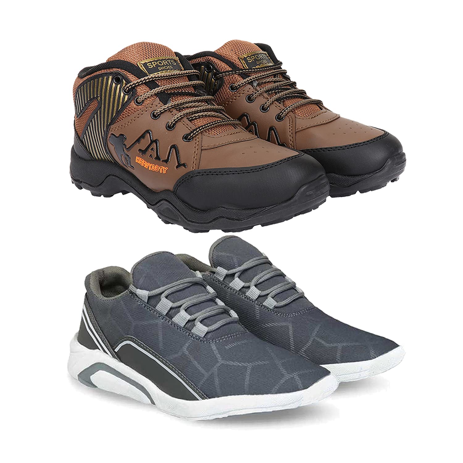 BERSACHE Sports Shoes for Men | Latest Stylish Sports Shoes for Men (Pack of 2) Combo(MM)-606-1495 Multicolor (B0BQYW7YTW) Amazon Price History, Amazon Price Tracker