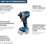 Bosch Professional 18V System Tournevis à percussion sans fil GDR 18V-215 (sans batterie/chargeur) - 7
