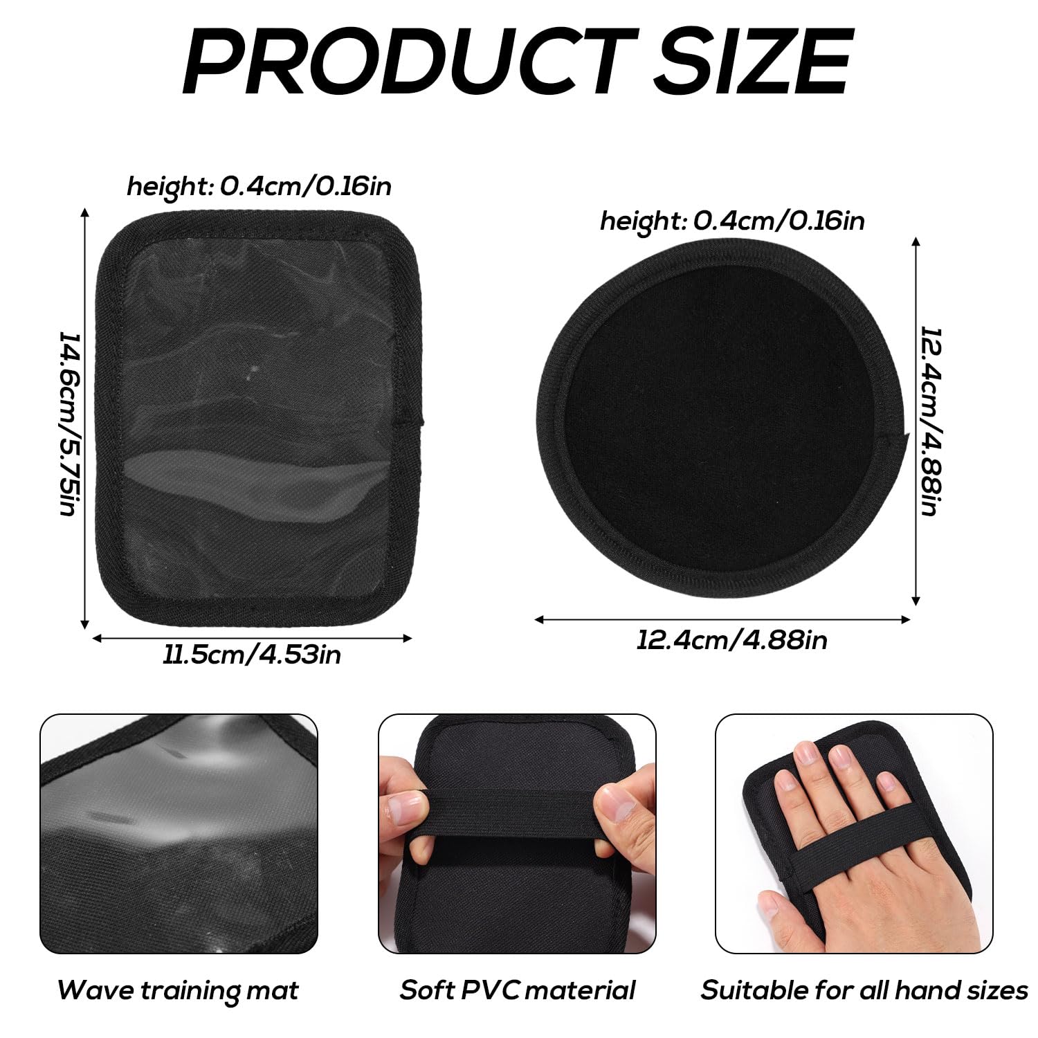 6pcs 360 Wave Crown Patch with Training Pad - Image 2