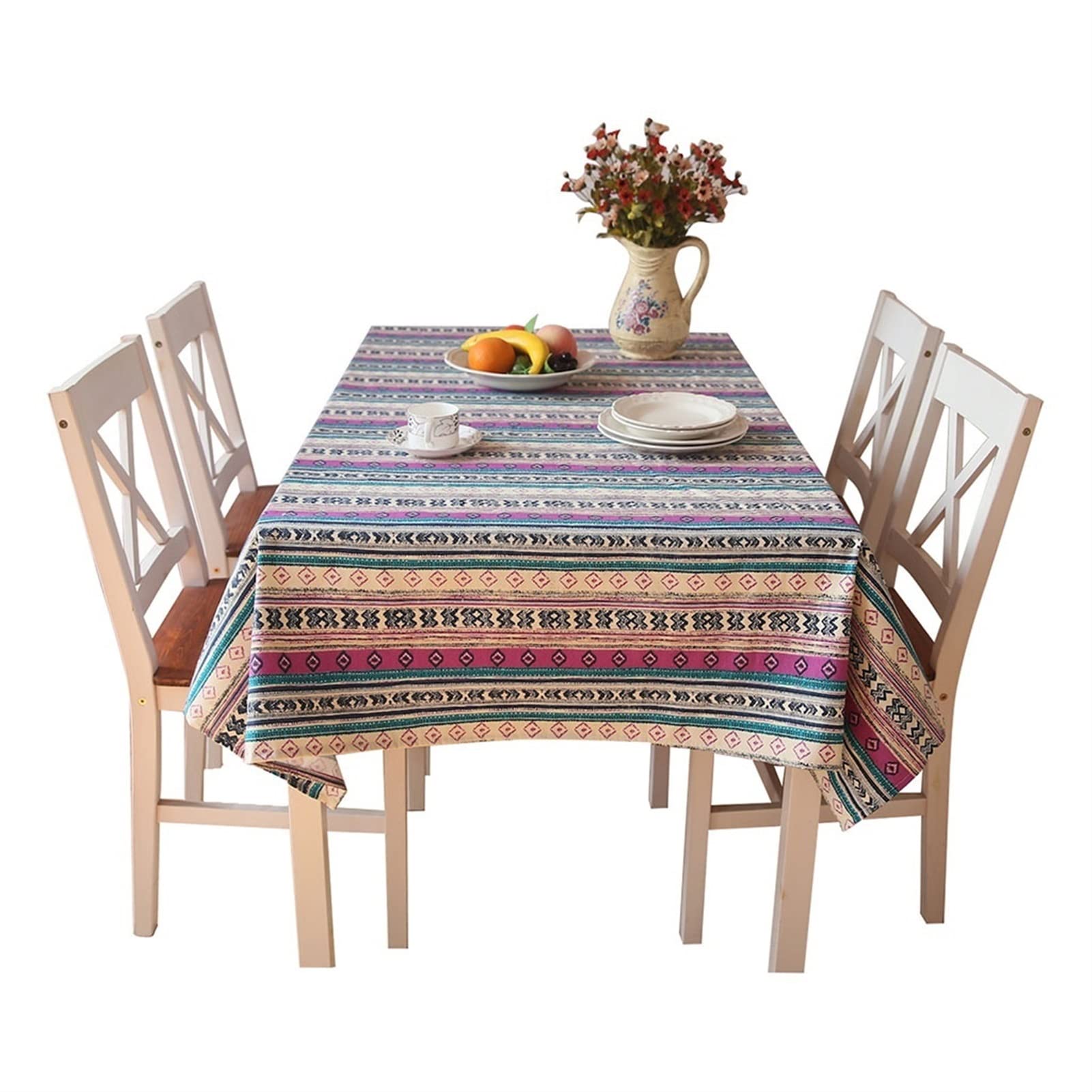 Nappe lavable violette pour protéger votre table des taches de dîner et fête