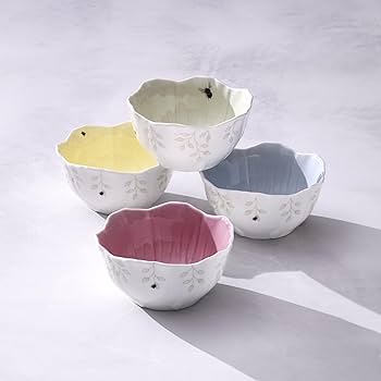 Amazon.com | Lenox 897769 Butterfly Meadow Floral Dessert