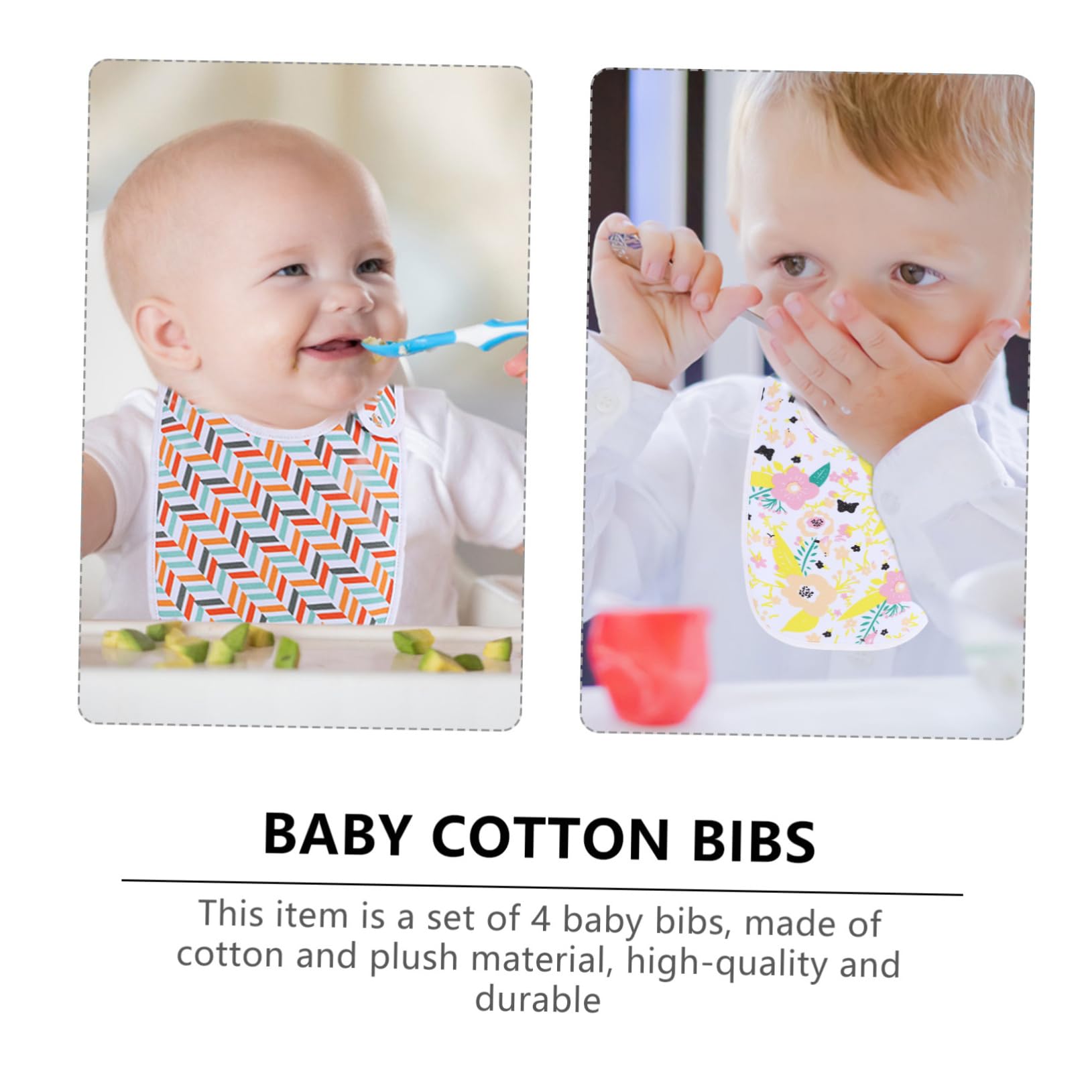 UPKOCH 8piezas Baberos De Algodón Para Bebés De Bandana Toallas Absorbentes Para Bebés y Perfectos y Eructa y Transpirables