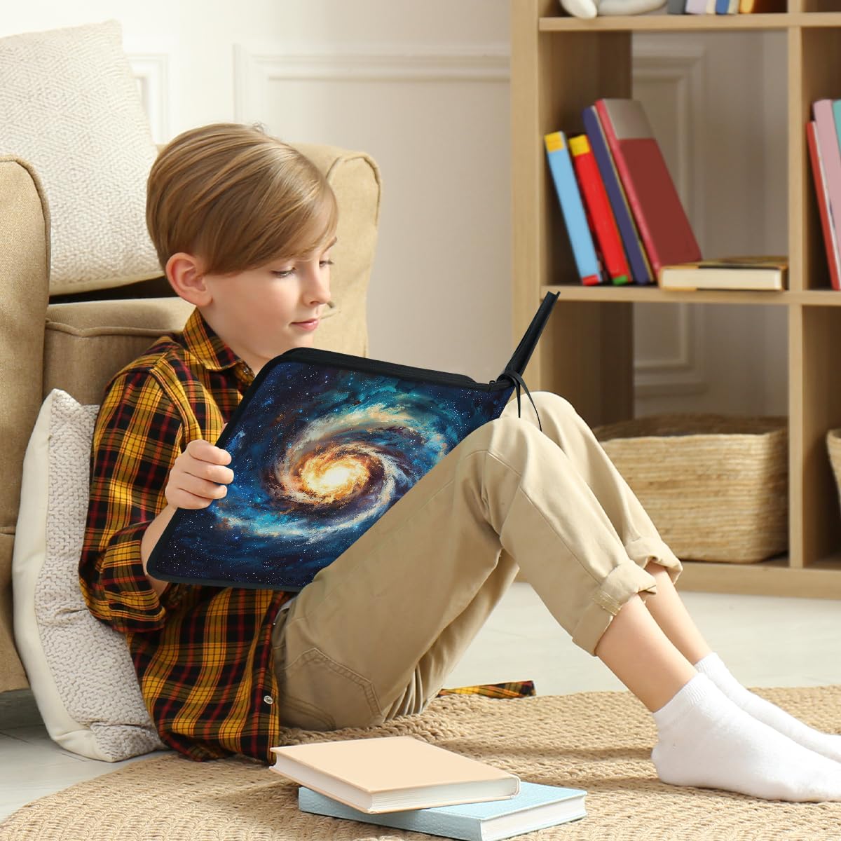 Mexpekil Space Cloud Galaxy - Raccoglitore di carte con 9 tasche con 50 pagine a caricamento laterale, per 900 carte, con cerniera, impermeabile, porta carte