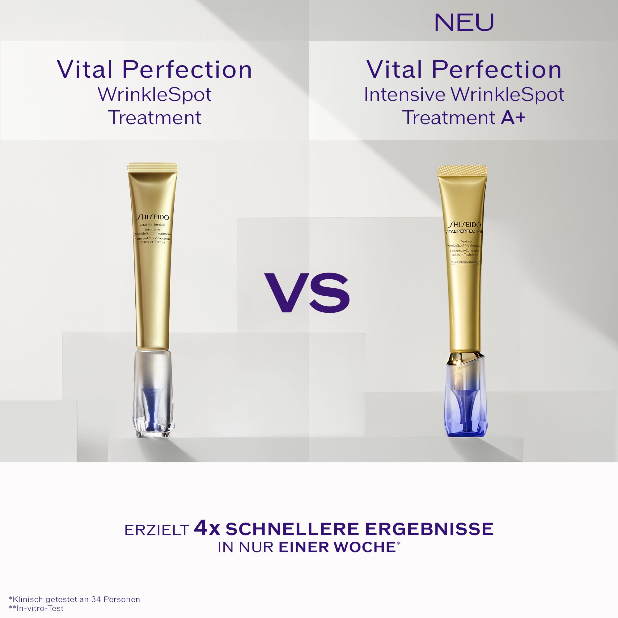Shiseido Vital Perfection Intensive WrinkleSpot Treatment A+ 20 ml | Anti-Falten-Pflege, Retinol für Gesicht & Hals, Anti Aging gegen Pigmentflecken und Tiefe Falten, Japanische Hautpflege