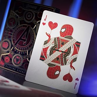 theory11 Avengers Playing Cards (Red) By Marvel Studios for Adult, Pack of 1