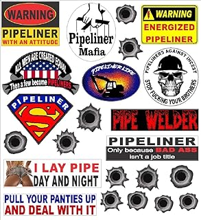 Pipeliner 23 Sticker Value Pack, Hard hat Stickers,