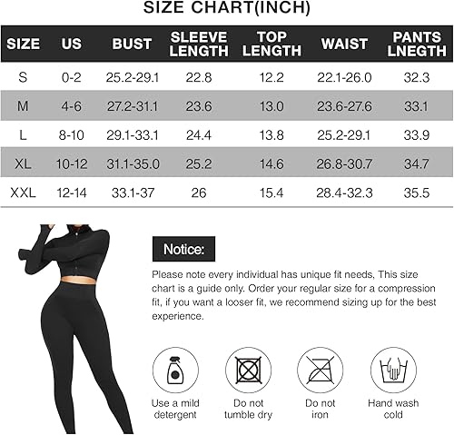 Miniatura 6 de FeelinGirl Conjuntos de entrenamiento para mujer, 2 piezas, sin costuras, para yoga, leggings de cintura alta, conjuntos de gimnasio