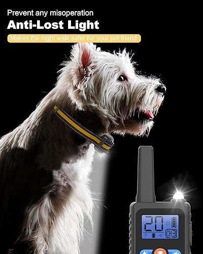 Miniatura 8 de Collar de choque para perro, collar de entrenamiento para perros con control remoto de 3300 pies, collar de entrenamiento electrónico recargable