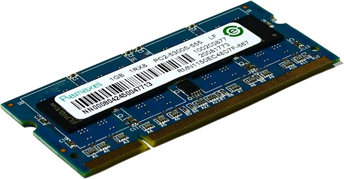 1GB PC2-5300S-555 RMN1150EC48D7F-667 Laptop Memory
