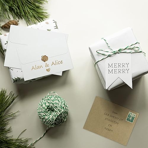 Miniatura 7 de Eupako Sobres de papel blanco A2, paquete de 100 sobres de invitación de 4.375 x 5.75 pulgadas, autosellados para RSVP, boda, notas de