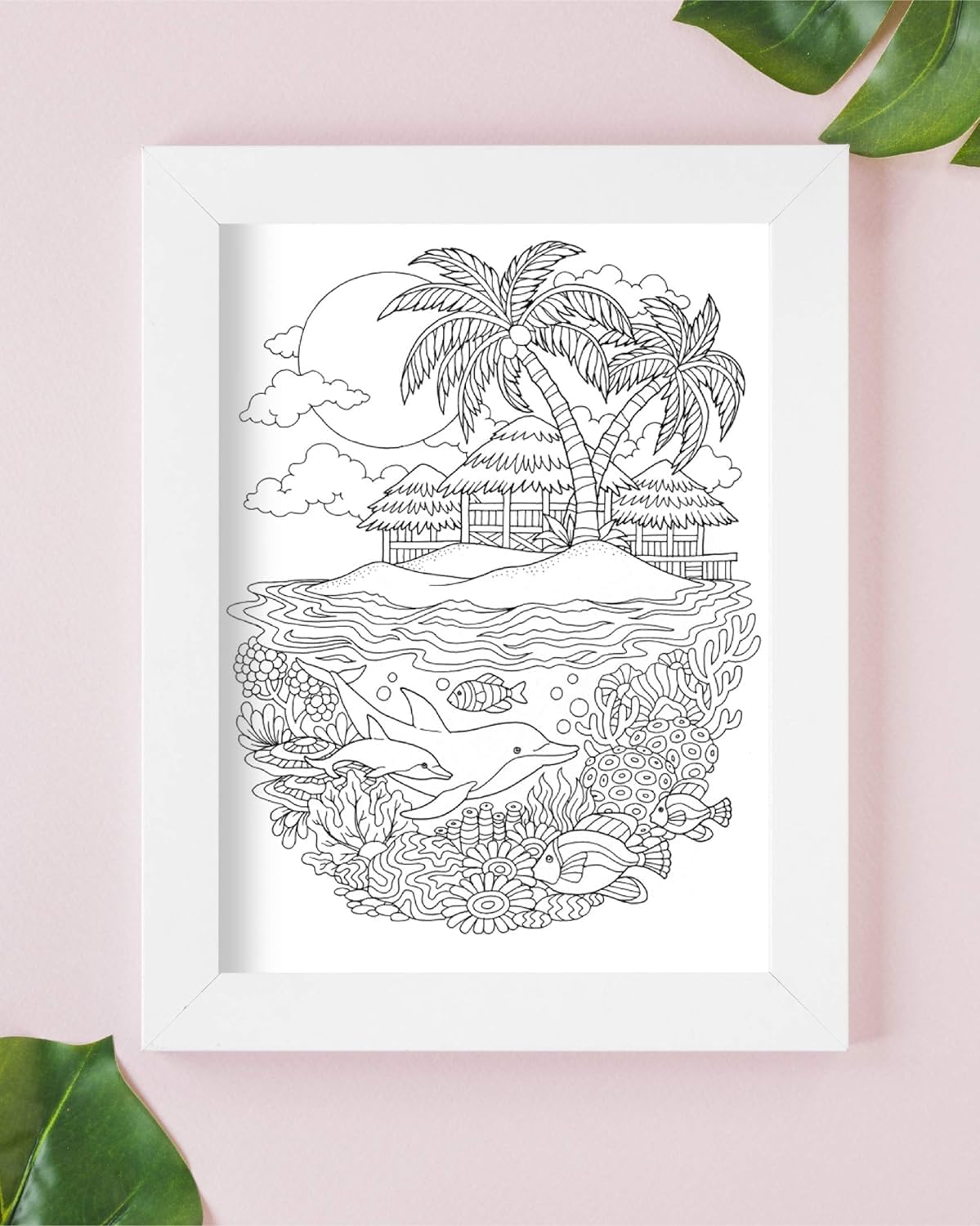 ColorIt Colorful Tropical Scenes Adult Coloring Book + ColorIt Blissful Scenes Adult Coloring Book, 50 Single-Sided Designs for each Book, Thick Smooth Paper, Lay Flat Hardback Covers