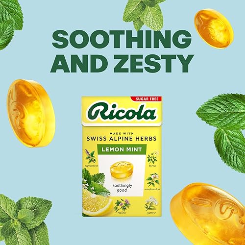 Miniatura 4 de Ricola Dulces de hierbas suizas sin azúcar y menta limón, gotas de hierbas, 31.75 oz - Paquete de 20