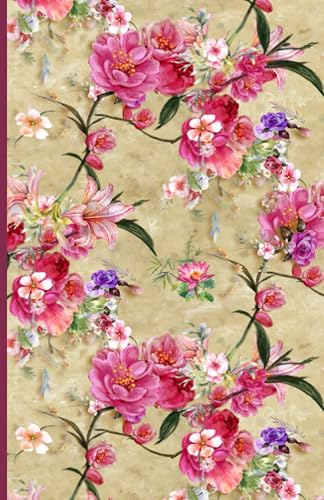 Carnet d'adresses: Répertoire téléphonique alphabétique, A à Z, Pour + de 400 contacts, Cahier répertoire à compléter, Petit format, Motif Fleur, 14x22 cm.