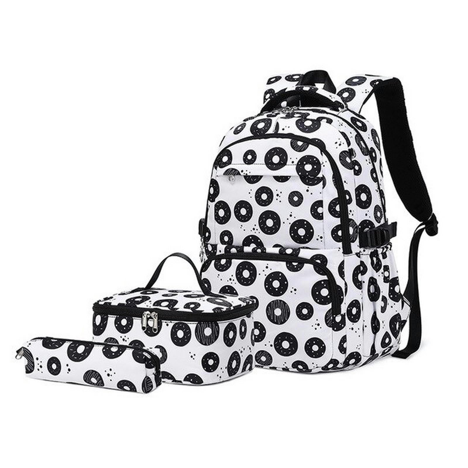 TEidea Zaino Scuola Set di Borse da Scuola Stampate, Confezioni da 3 Borse da Scuola per Bambini Zaino da Scuola per Bambini in Adolescenti con Astuccio per Il Pranzo