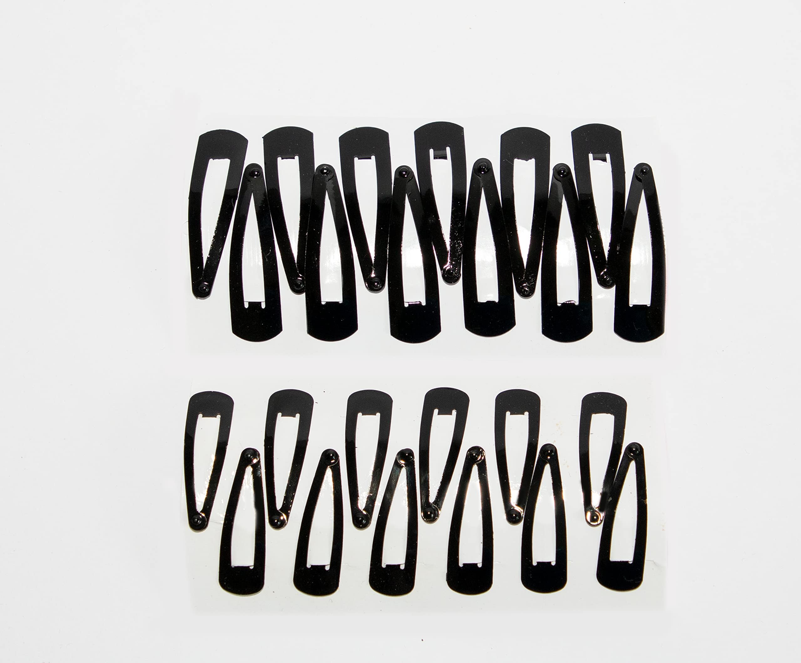 Combo Of Black Metal Tic Tac Hair Clips