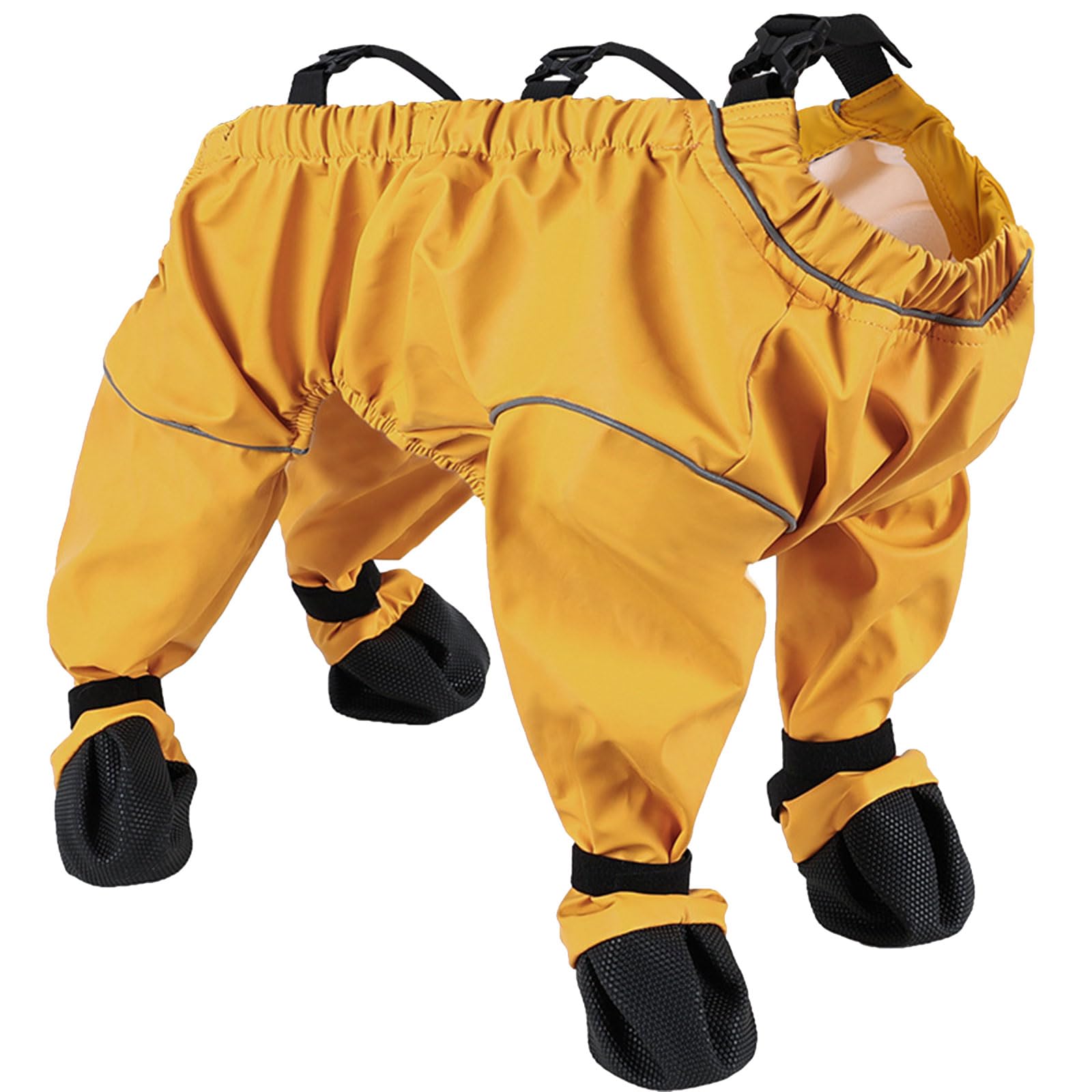 DRAGONRUN Dog Pants with Foot Protectors for Indoor Outdoor Prevents Slipping and Keep Floor Pet Trousers Dirt and Mud Proof