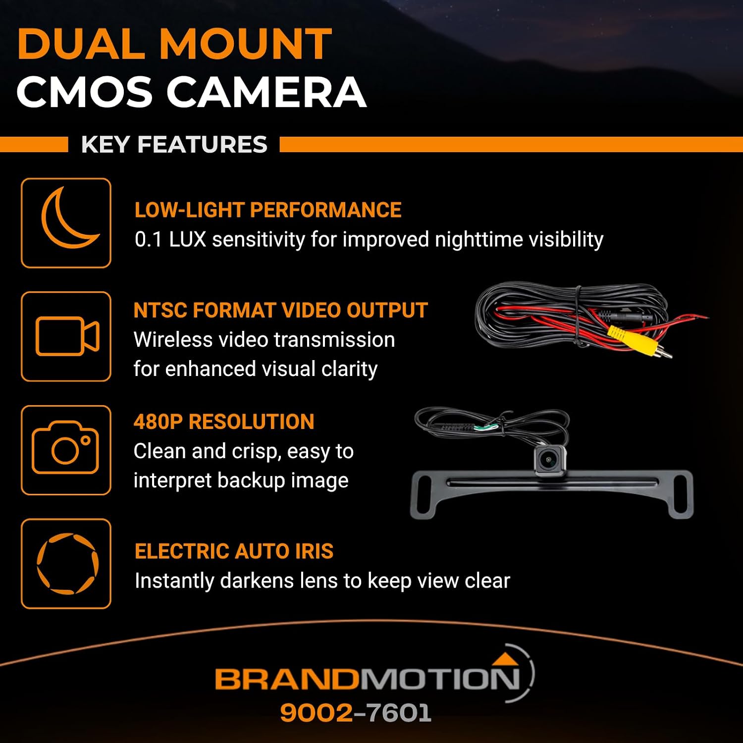 Brandmotion 9002-7601 Universal Dual Mount CMOS Camera image 3