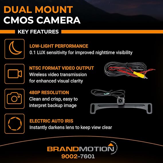 Brandmotion 9002-7601 Universal Dual Mount CMOS Camera