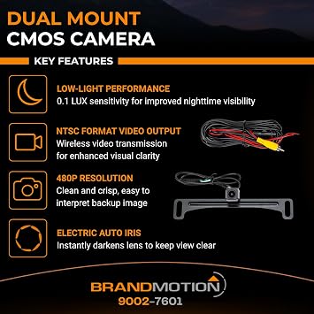 Brandmotion 9002-7601 Universal Dual Mount CMOS Camera
