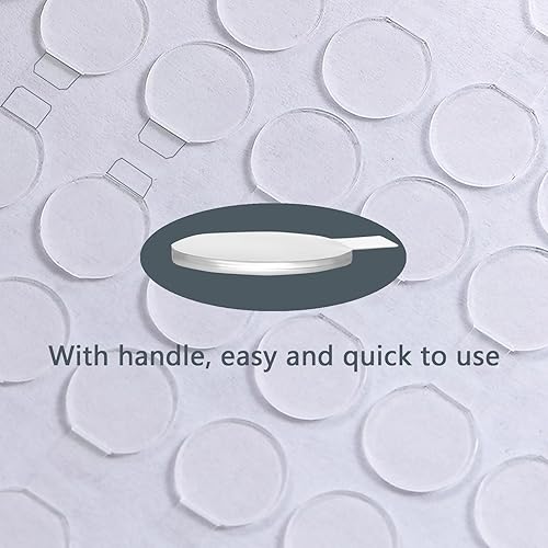 Miniatura 8 de Puntos de pegamento de gel de museo transparentes extraíbles, puntos de pegamento de gel de doble cara para colgar en la pared, puntos pegajosos