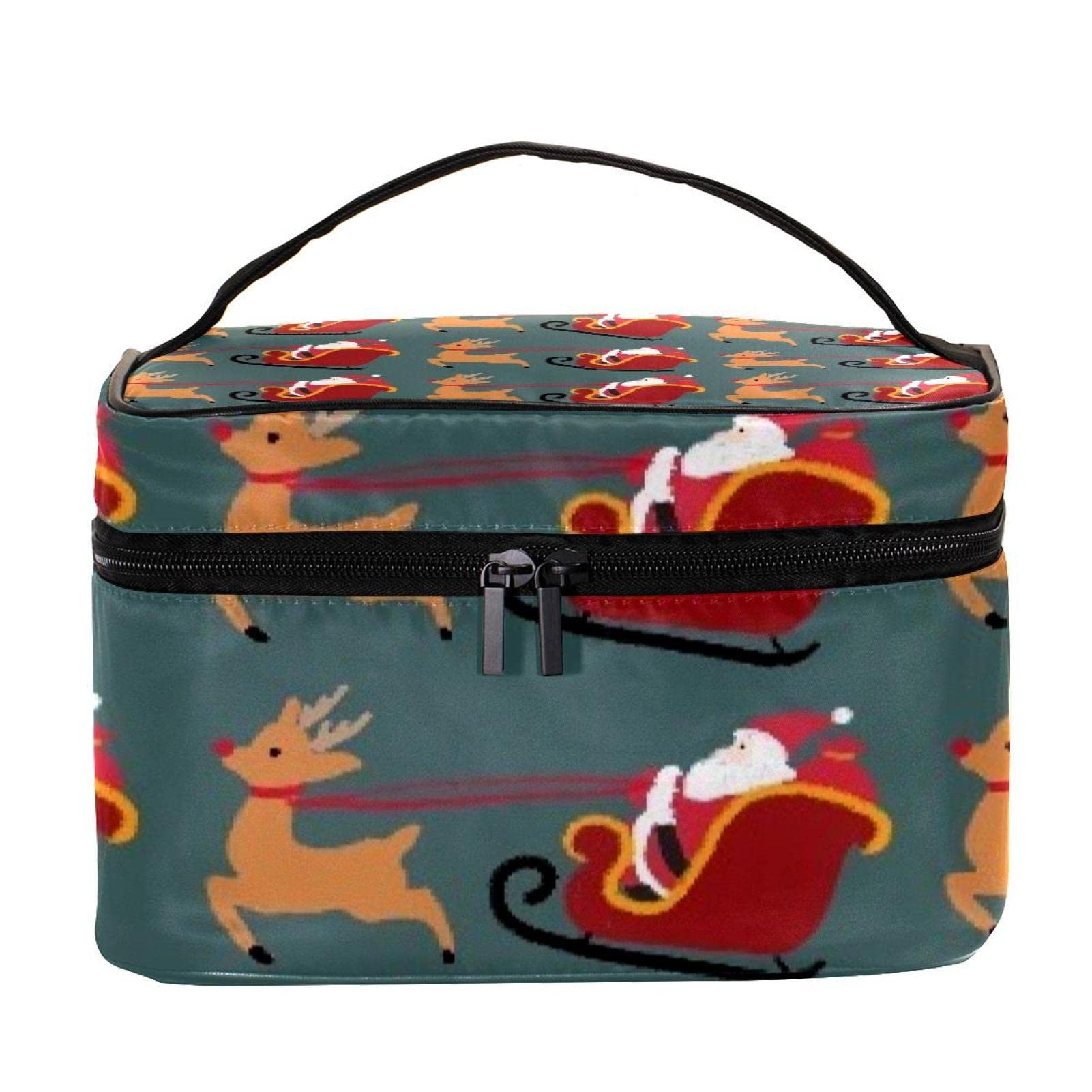Neceser de Papá Noel con trineo multicolor de 22.5cm para cosméticos 6