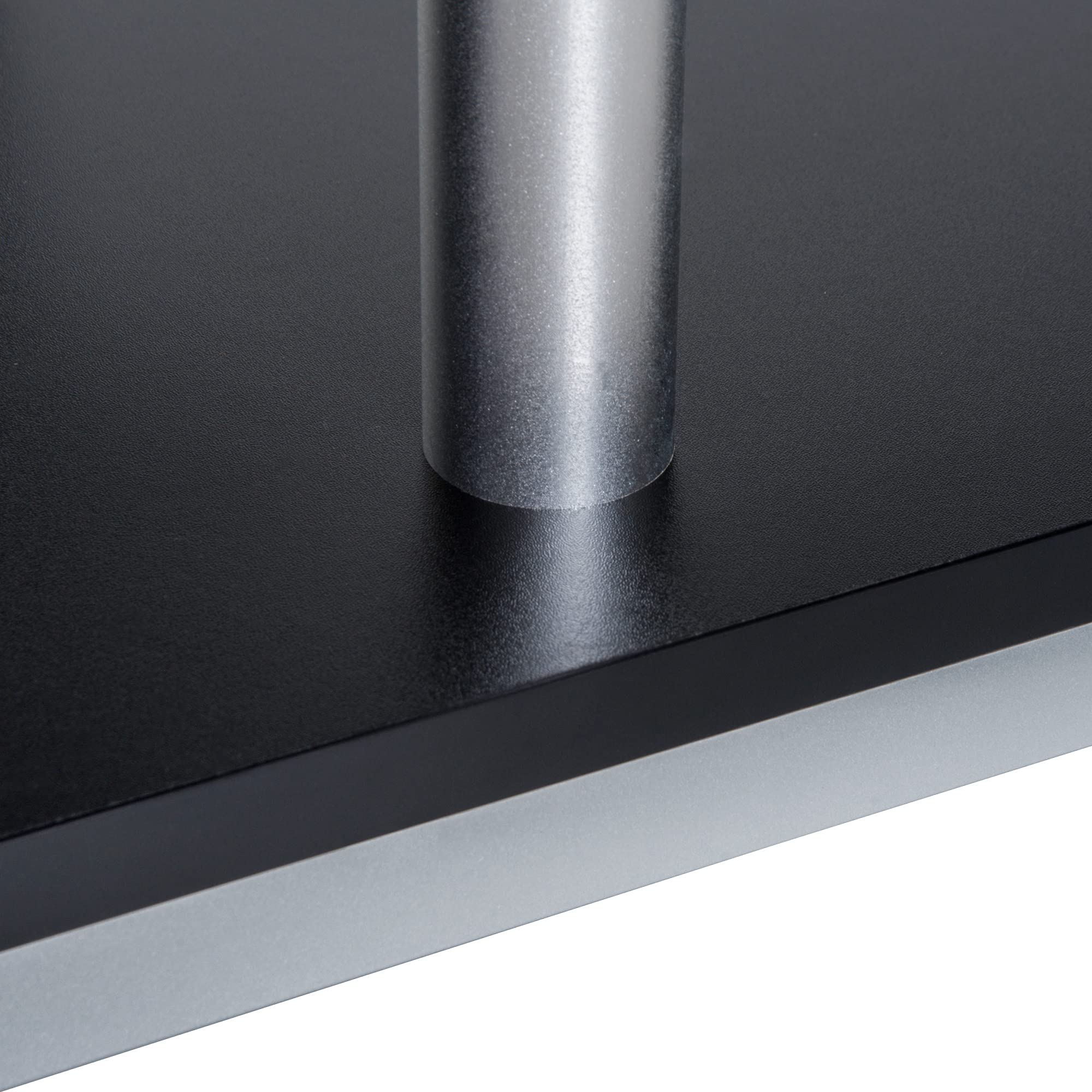 HOMCOM Mobile TV Moderno con Ripiano in Legno, Mobiletto Tavolino Basso da Salotto 114x40x40.5cm, Nero