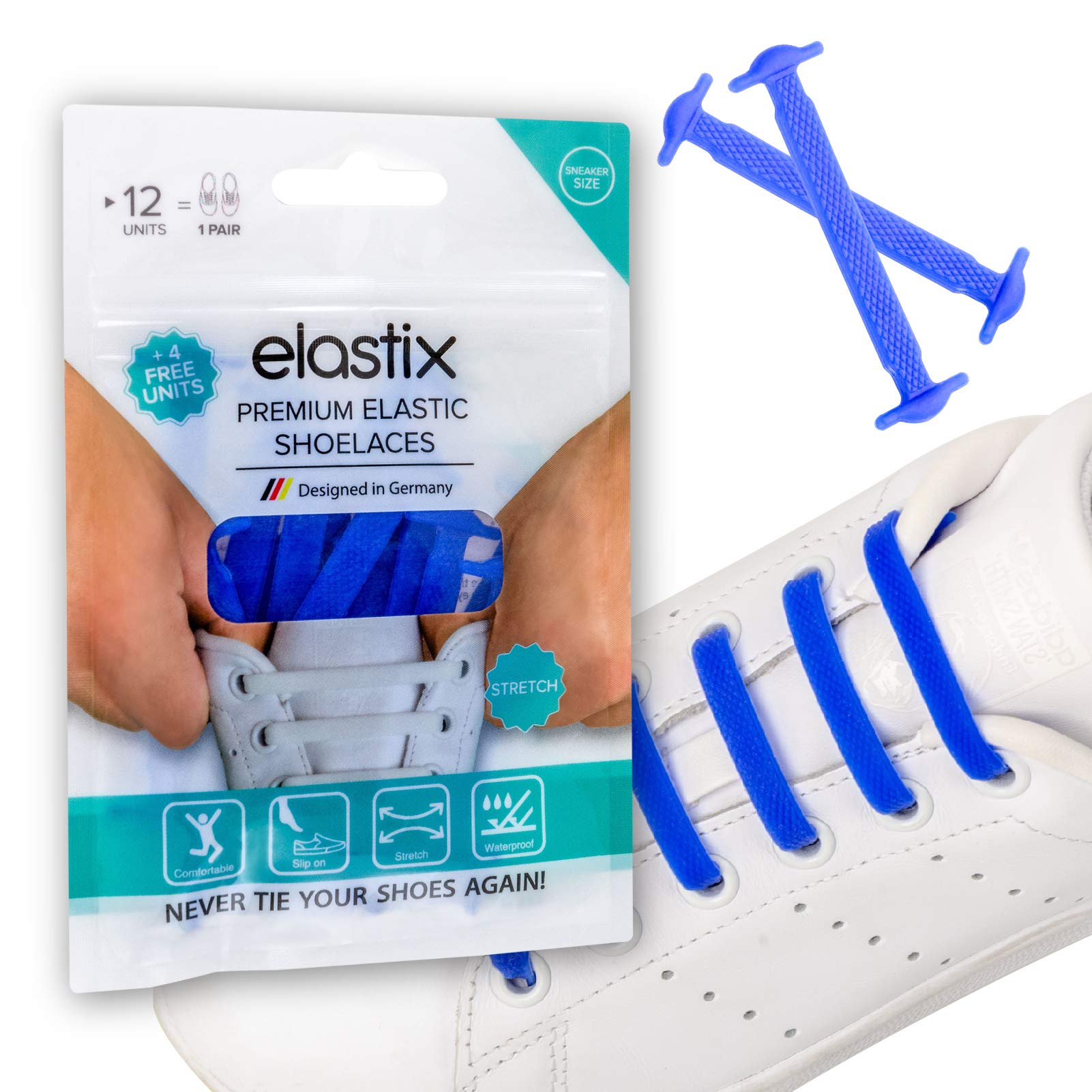 Vandomrise Lacci Elastici In Silicone - No Tie, Impermeabili, 8 Misure, Per Adulti E Bambini - Foto 13