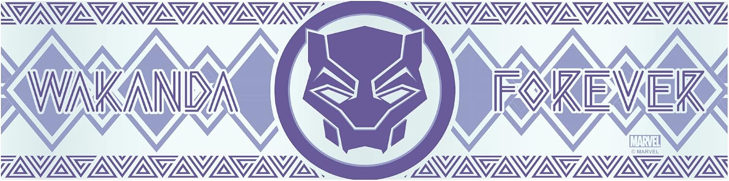 Marvel Black Panther Wakanda Forever Logo, 24 oz, Multicolored image 4