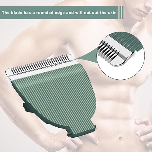 Miniatura 4 de Audoc 3 cuchillas de repuesto para recortadora Meridian, cuchillas higiénicas de repuesto de cerámica para recortadora de cuerpo Meridian (ónix y