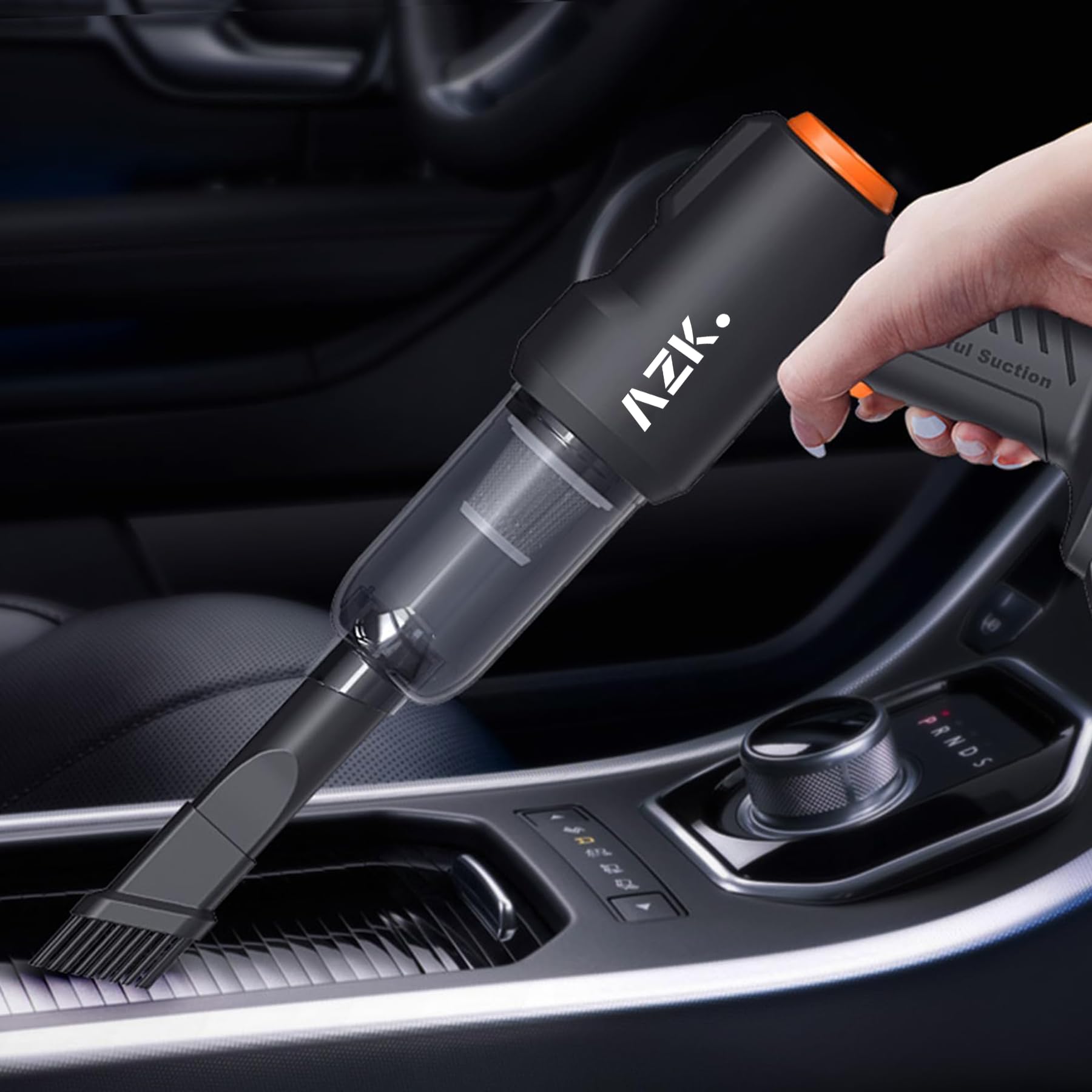 Aspiradora portátil inalámbrica para automóvil, succión y soplador de alta potencia de 36500Pa, aspiradora de mano inalámbrica para automóvil, hogar, oficina, mascotas 8