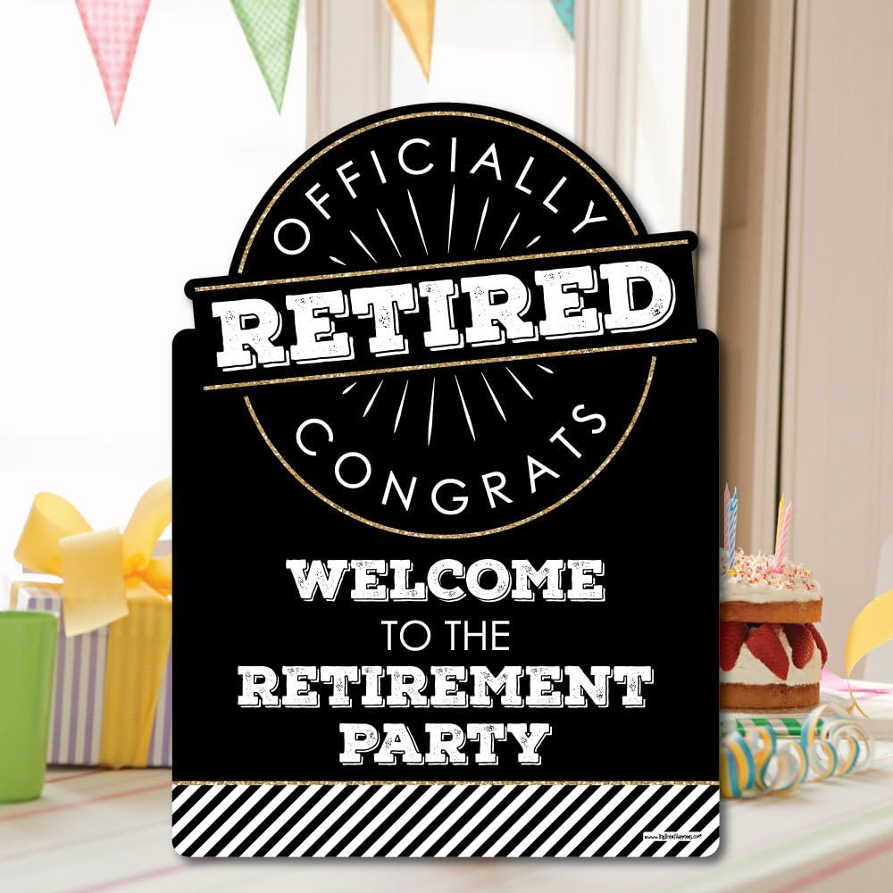Big Dot of Happiness Happy Retirement - Party Decorations - Retirement Party Welcome Yard Sign