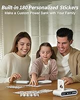 Vista 2 de GOODaaa Cargador portátil, paquete de 3 cables integrados de banco de energía delgado de 10000 mAh, 3 salidas 1 entrada para todos los dispositivos