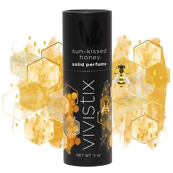 Solid Perfume Stick | Sun-Kissed Honey scent | Portable, clean, sweet, gourmand, honey travel perfume | Made in the USA | no parabens, phthalates, or preservatives