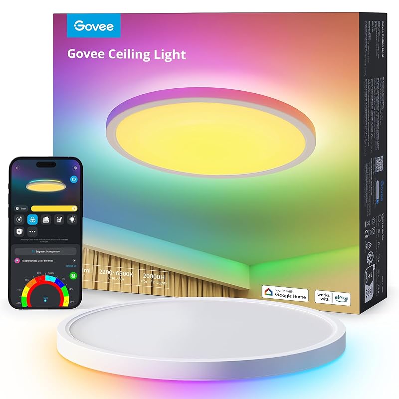 Govee plafoniera RGBIC 30cm — una lampada, 71 scenari già pronti