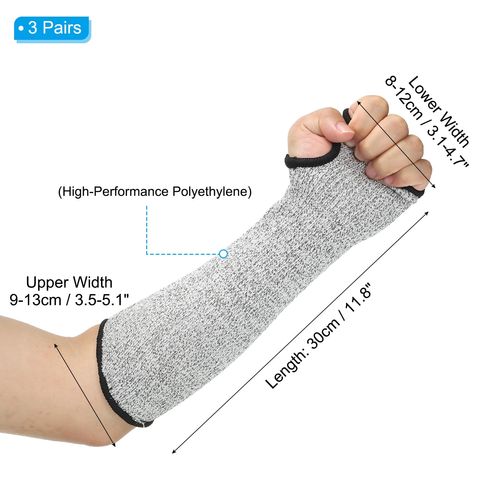 PATIKIL 12 Inch Cut Resistant Sleeve - Image 2