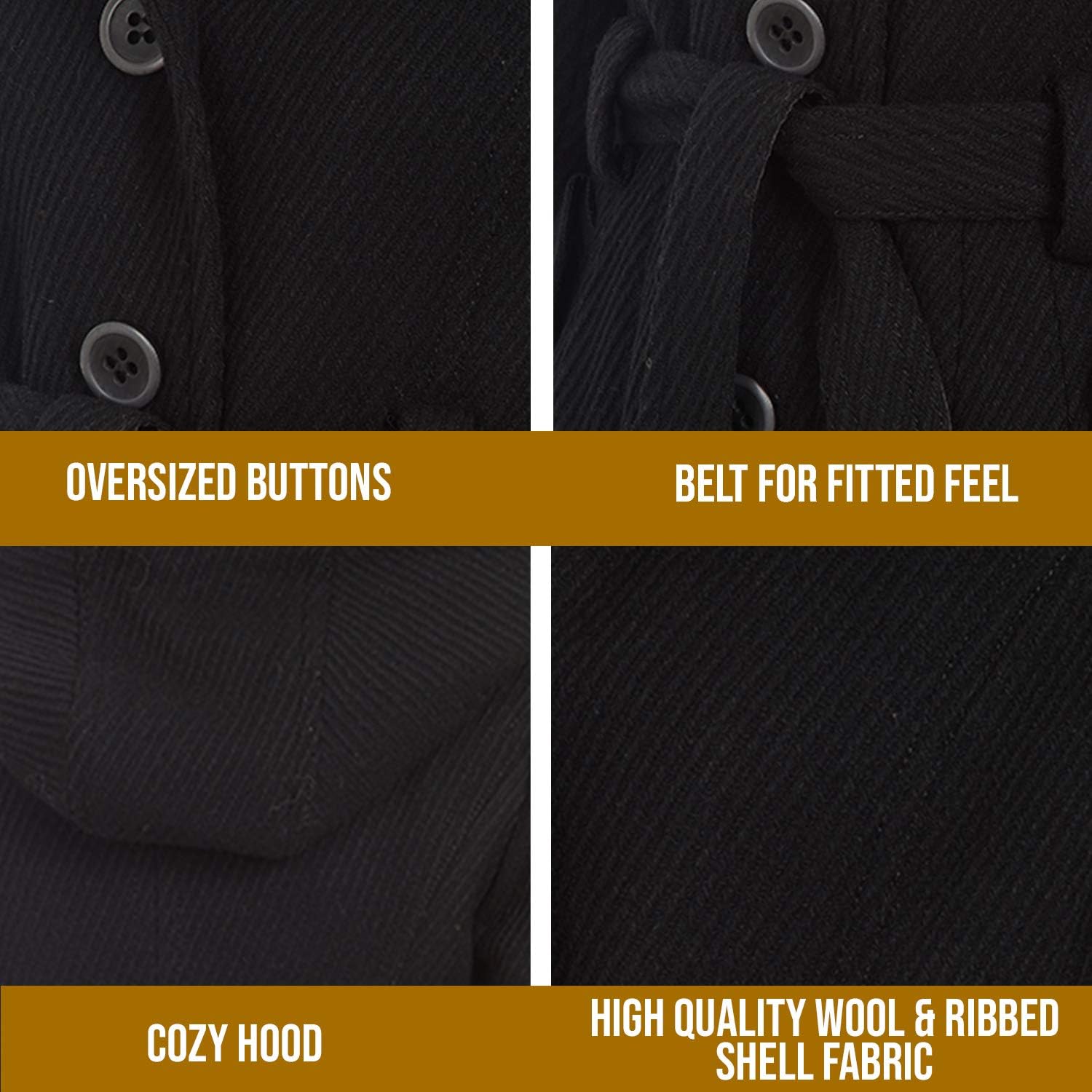 Women's Single Breasted Twill Belted Coat - Image 4