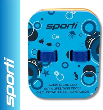 Sporti Progressive Back Float,Swim Belt Bubble Adjustable Belt & Layers,Floatie with Multiple Layers for Kids Swim Trainer