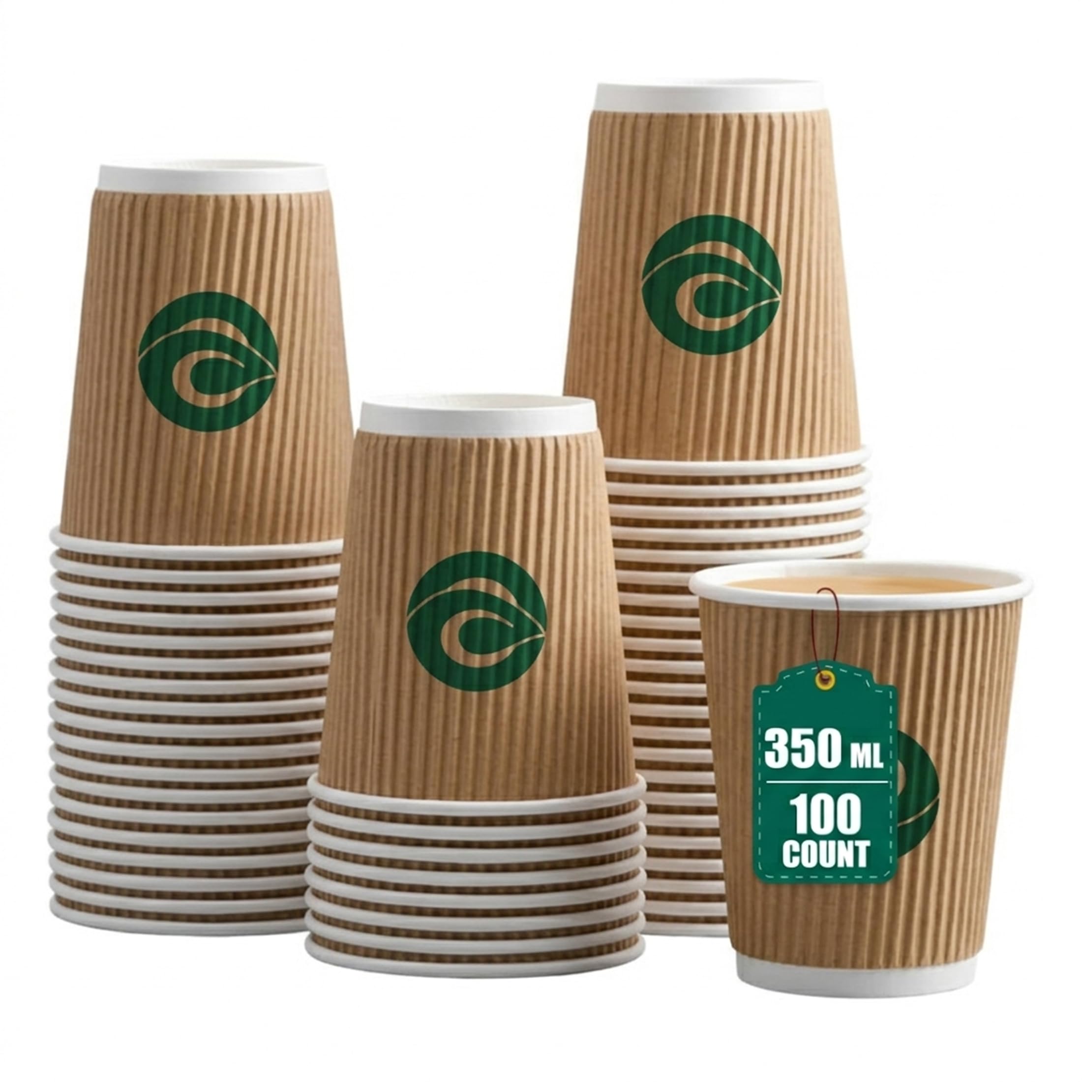 ECO SOUL Ripple Paper Cups - Hot Drinks -10