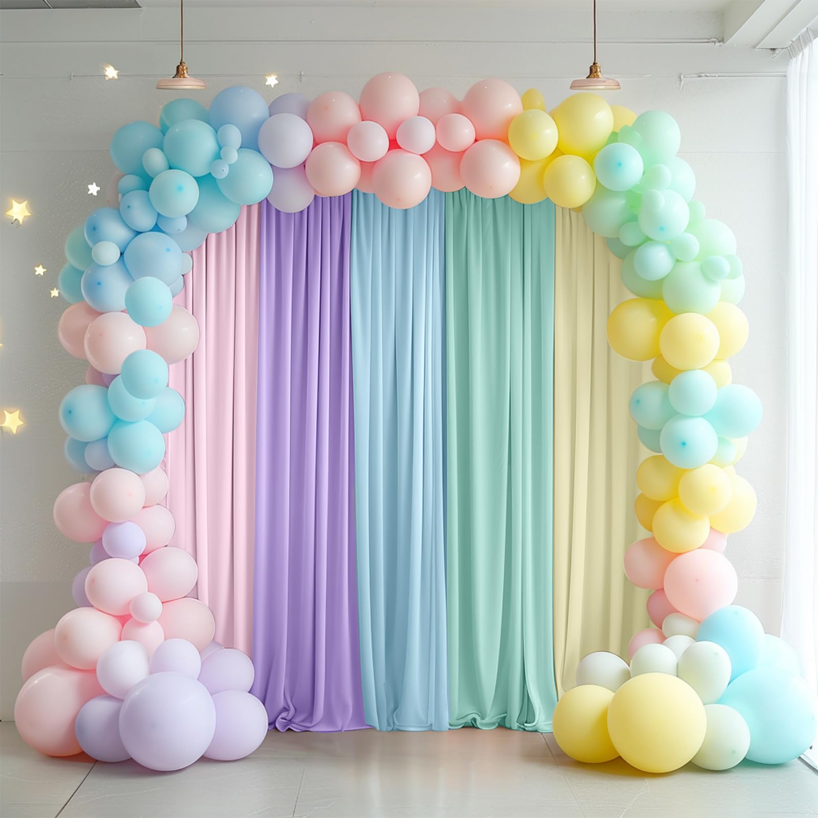 Unicorn Backdrop Pastel Rainbow Backdrop for Girls Birthday Baby Shower Unicorn Theme Party Decorations 10×10ft