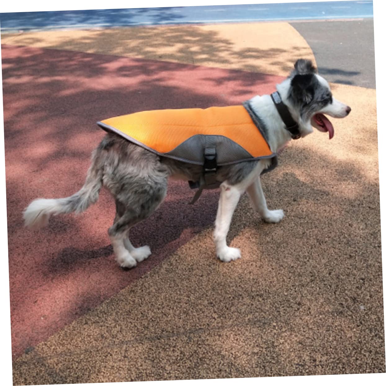 POPETPOP Gilet Rafraîchissant pour Chien Manteau pour Animaux De Compagnie Confortable Et Respirant Orange